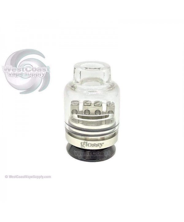 Glossy Glass Bottom Feed RDA W/ Free GLOSSY FLAVORS 180ml Bottle