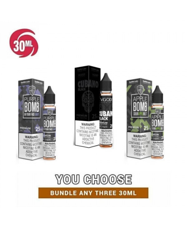 VGOD Salt Nic Collection 30ml Pick 3 Bundle (90ml)